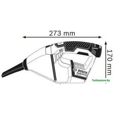 Пылесос Bosch GAS 12V Professional 0 601 9E3 000 (без аккумулятора)