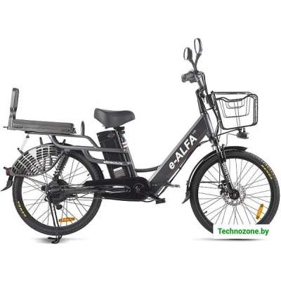 Электровелосипед Eltreco Green City E-Alfa Lux 2021 (темно-серый)