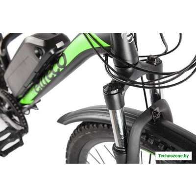Электровелосипед Eltreco XT 800 New (черный/зеленый)