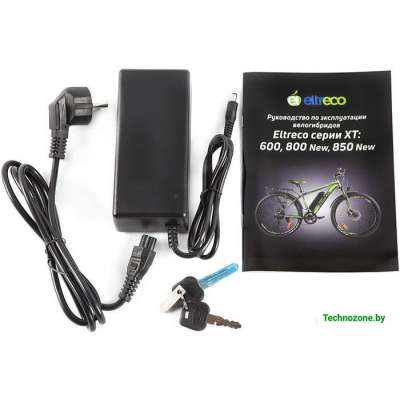 Электровелосипед Eltreco XT 850 New (черный/синий)