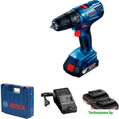 Ударная дрель-шуруповерт Bosch GSB 180-LI Professional 06019F8307 (с 2-мя АКБ, кейс)