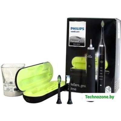 Электрическая зубная щетка Philips DiamondClean Black (HX9352/04)