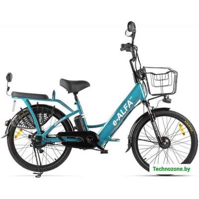 Электровелосипед Eltreco Green City E-Alfa New (сине-серый матовый)