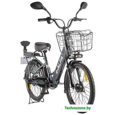 Электровелосипед Eltreco Green City E-Alfa New (сине-серый матовый)