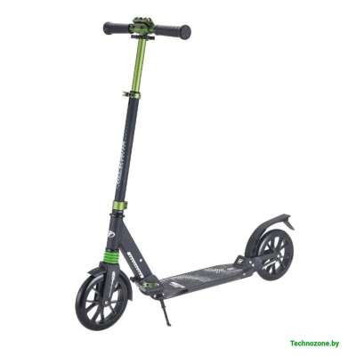 Самокат Tech Team City Scooter 2021 (черный/зеленый)