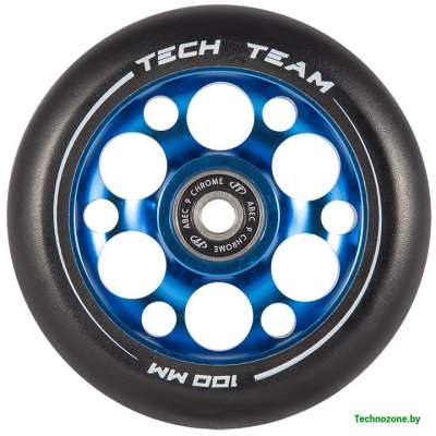 Колесо для самоката Tech Team X-Treme 100мм Drilled blue