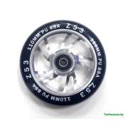 Колесо Z53 для трюкового самоката Black/Silver 100 мм