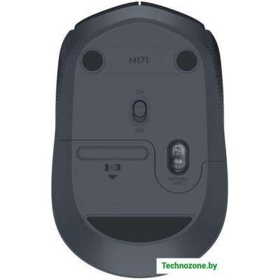 Мышь Logitech M171 Wireless Mouse серый/черный (910-004424)