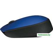 Мышь Logitech M171 Wireless Mouse синий/черный (910-004640)