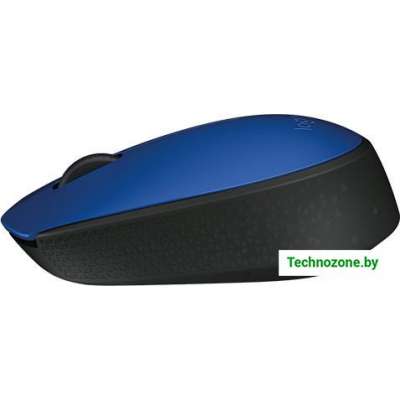 Мышь Logitech M171 Wireless Mouse синий/черный (910-004640)