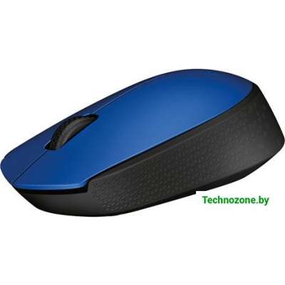 Мышь Logitech M171 Wireless Mouse синий/черный (910-004640)