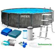 Каркасный круглый бассейн Intex 26742 Greywood 457x122 см