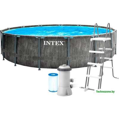 Каркасный круглый бассейн Intex 26742 Greywood 457x122 см
