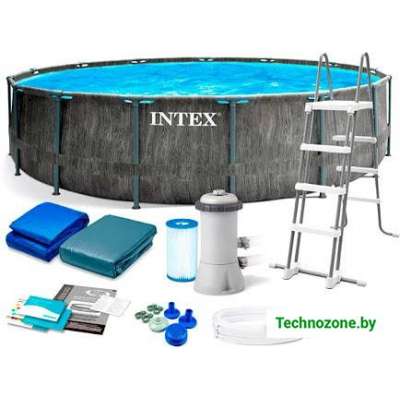Каркасный круглый бассейн Intex 26742 Greywood 457x122 см