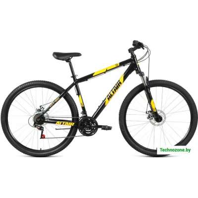 Велосипед Altair AL 29 D р.19 2021 (черный/желтый)