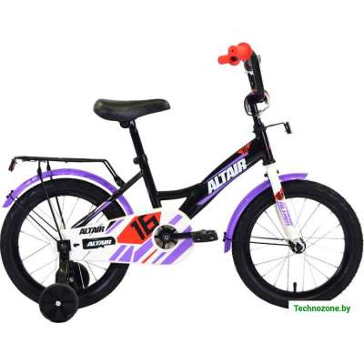 Детский велосипед Altair Kids 20 (черный/белый/фиолетовый, 2020)