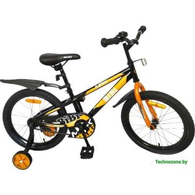 Детский велосипед Bibi Max 18 18.SC.MAX.BK0 (черный/оранжевый, 2020)