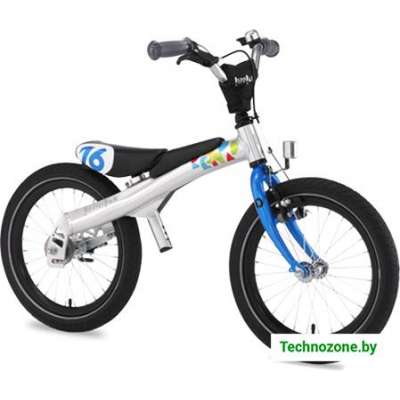 Детский велосипед Rennrad Беговел-велосипед 2 в 1 16 (синий) (дубль)