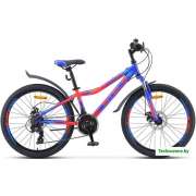 Велосипед Stels Navigator 410 MD 24 21-sp V010 2020 (синий/красный)