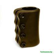 Зажим для самоката Tech Team 4 болта CL-G, 31,8/34,9, SCS, (Goliath) brown