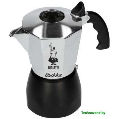 Гейзерная кофеварка Bialetti Brikka 2020 (4 порции, черный)