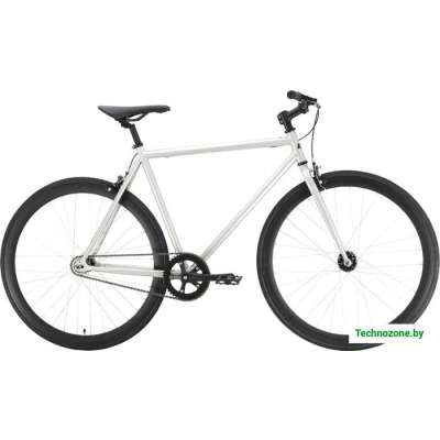Велосипед Black One Urban 700 р.23 2021 (серебристый)