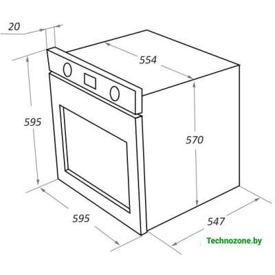 Электрический духовой шкаф MAUNFELD EOEM.769S2W