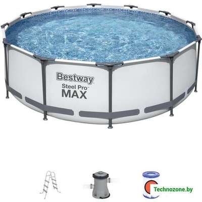 Каркасный бассейн Bestway 56418 (366x100 см) с картриджным фильтром