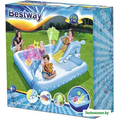Надувной бассейн Bestway Аквариум 53052 (239x206x86)