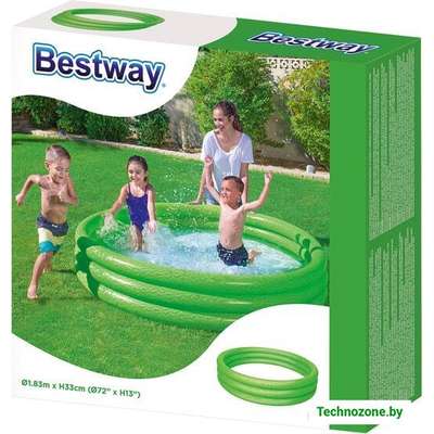 Надувной бассейн Bestway 51027 (183х33) (зеленый)