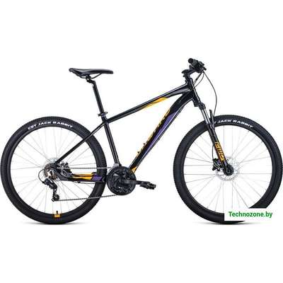 Велосипед Forward Apache 27.5 3.0 disc р.15 2021 (черный/желтый)