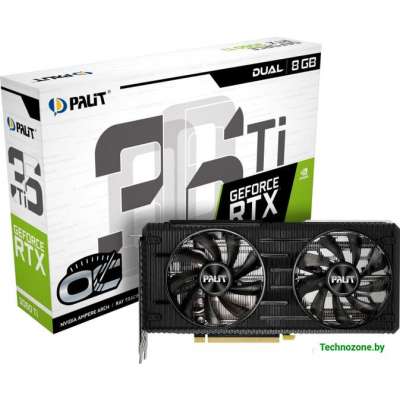 Видеокарта Palit GeForce RTX 3060 Ti Dual 8GB GDDR6 NE6306T019P2-190AD