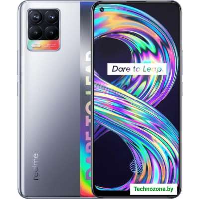 Смартфон Realme 8 8GB/128GB (кибер серебристый)