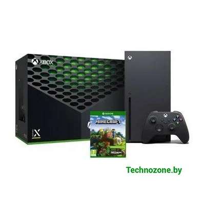Игровая приставка Microsoft Xbox Series X + Minecraft Starter Pack