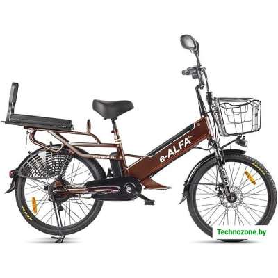 Электровелосипед Eltreco Green City E-Alfa GL 2021 (коричневый)