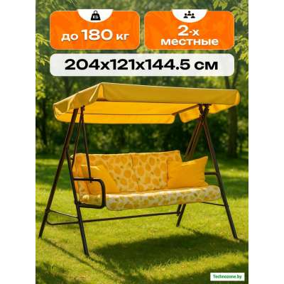 Садовые качели OLSA (Ольса) Бари с1100, 204х121х144 см / нагрузка до 180 кг / 2 местные