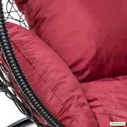 Подвесное кресло LetoLux Liverpool Comfort (черный/бордовый)