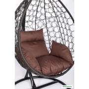 Подвесное кресло LetoLux Liverpool Comfort (черный/шоколадный)