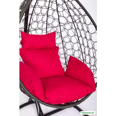 Подвесное кресло LetoLux Liverpool Comfort (черный/красный)