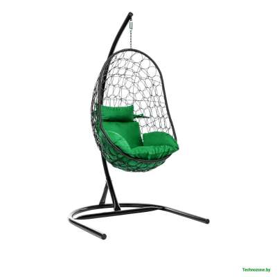 Подвесное кресло LetoLux Everton (черный/темно-зеленый)