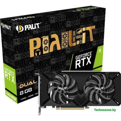 Видеокарта Palit GeForce RTX 2060 Super Dual 8GB GDDR6 NE6206S018P2-1160A-1