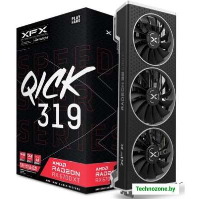 Видеокарта XFX Speedster Qick 319 Radeon RX 6700 XT Core 12GB GDDR6